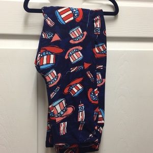 Lularoe Matching 4th of July Leggings